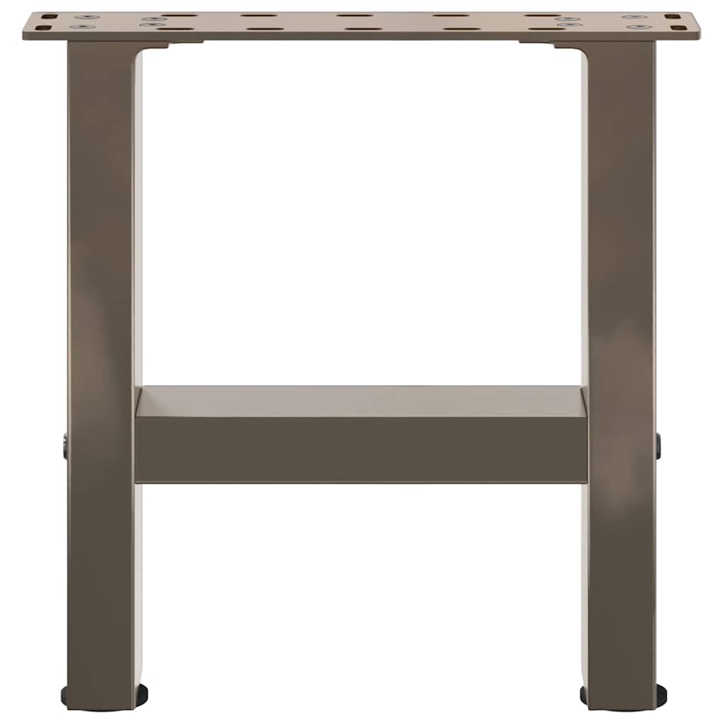Kavos staliuko kojelės, 2 vnt., 40 x (30 - 31) cm, natūralus plienas - Namų Idėja