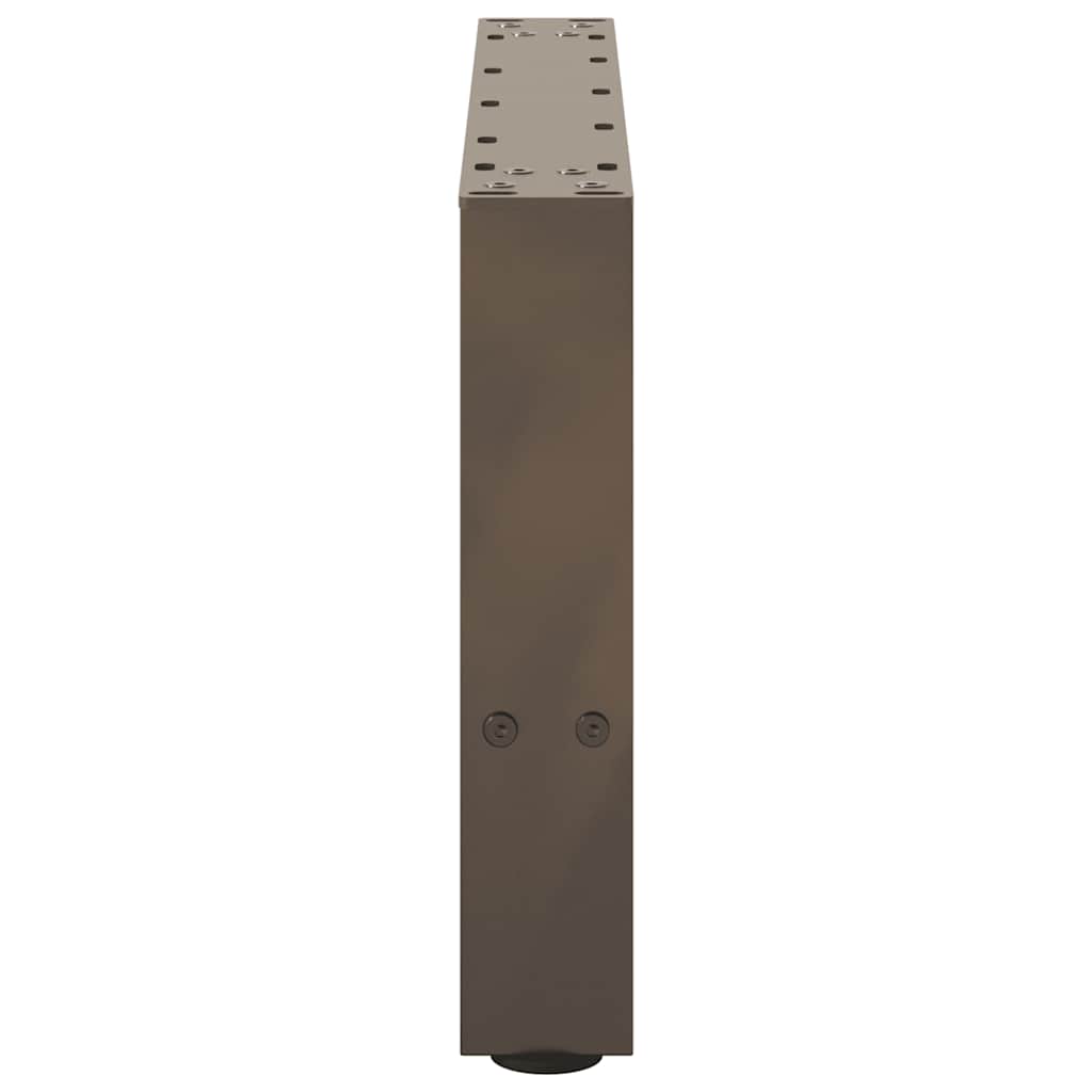 Kavos staliuko kojelės, 2 vnt., 50x(30 - 31) cm, natūralus plienas - Namų Idėja