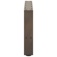 Kavos staliuko kojelės, 2 vnt., 50x(30 - 31) cm, natūralus plienas - Namų Idėja