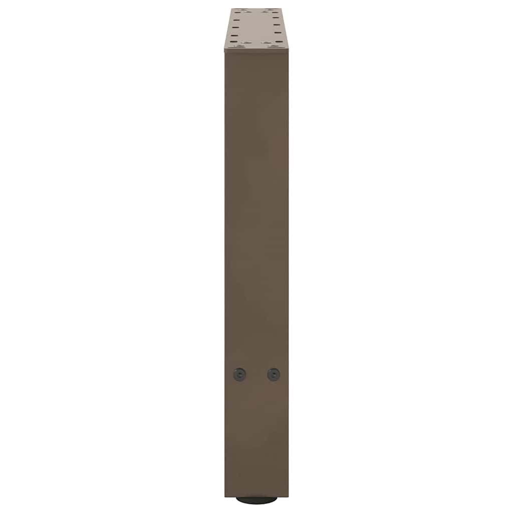 Kavos staliuko kojelės, 2 vnt., 50x(42 - 43) cm, natūralus plienas - Namų Idėja