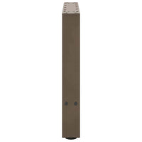 Kavos staliuko kojelės, 2 vnt., 50x(42 - 43) cm, natūralus plienas - Namų Idėja