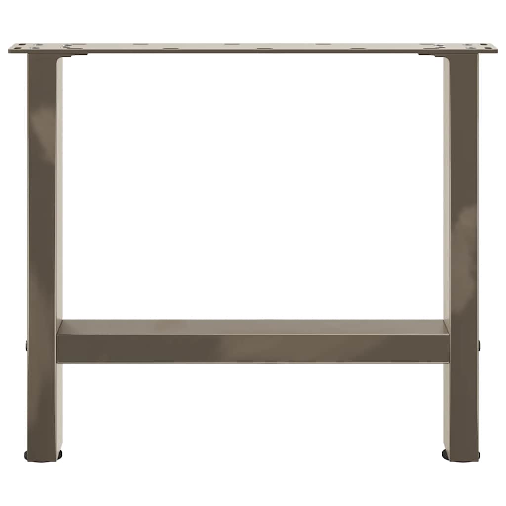 Kavos staliuko kojelės, 2 vnt., 50x(42 - 43) cm, natūralus plienas - Namų Idėja