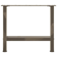 Kavos staliuko kojelės, 2 vnt., 50x(42 - 43) cm, natūralus plienas - Namų Idėja