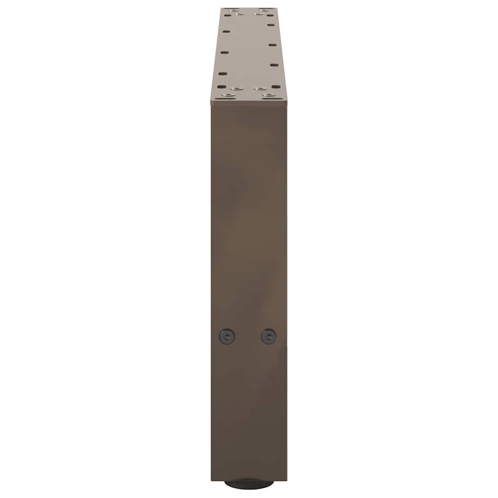 Kavos staliuko kojelės, 2 vnt., 60x(30 - 31) cm, natūralus plienas - Namų Idėja