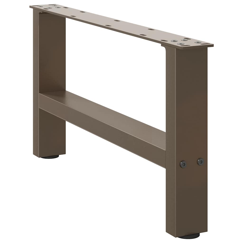 Kavos staliuko kojelės, 2 vnt., 60x(30 - 31) cm, natūralus plienas - Namų Idėja