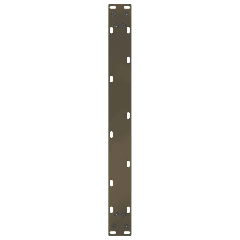 Kavos staliuko kojelės, 2 vnt., 60x(30 - 31) cm, natūralus plienas - Namų Idėja