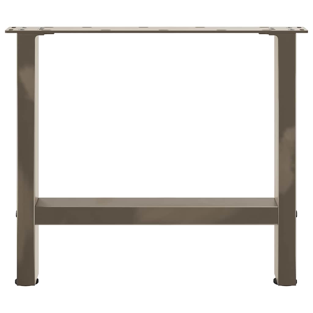 Kavos staliuko kojelės, 2 vnt., 60x(42 - 43) cm, natūralus plienas - Namų Idėja
