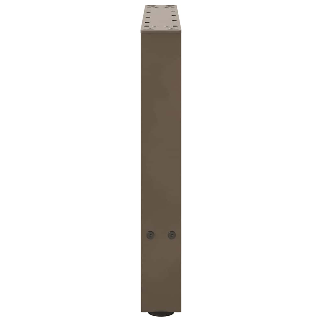 Kavos staliuko kojelės, 2 vnt., 60x(42 - 43) cm, natūralus plienas - Namų Idėja