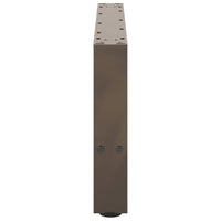 Kavos staliuko kojelės, 2 vnt., 70x(30 - 31) cm, natūralus plienas - Namų Idėja