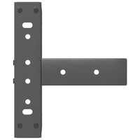 Kavos staliuko kojelės, 2 vnt., antracito spalvos, 28x25x(42 - 43) cm, plienas - Namų Idėja
