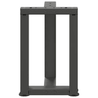 Kavos staliuko kojelės, 2 vnt., antracito spalvos, 28x25x(42 - 43) cm, plienas - Namų Idėja