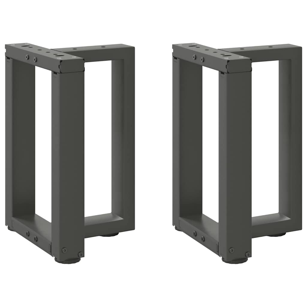 Kavos staliuko kojelės, 2 vnt., antracito spalvos, 28x25x(42 - 43) cm, plienas - Namų Idėja