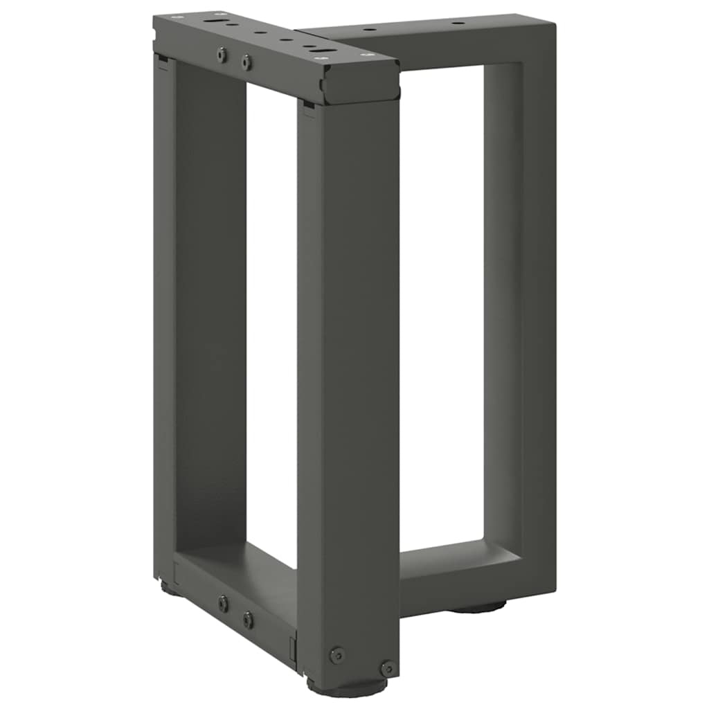 Kavos staliuko kojelės, 2 vnt., antracito spalvos, 28x25x(42 - 43) cm, plienas - Namų Idėja