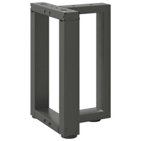 Kavos staliuko kojelės, 2 vnt., antracito spalvos, 28x25x(42 - 43) cm, plienas - Namų Idėja