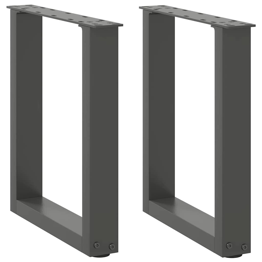Kavos staliuko kojelės, 2 vnt., antracito spalvos, 28x(42 - 43) cm, plienas - Namų Idėja