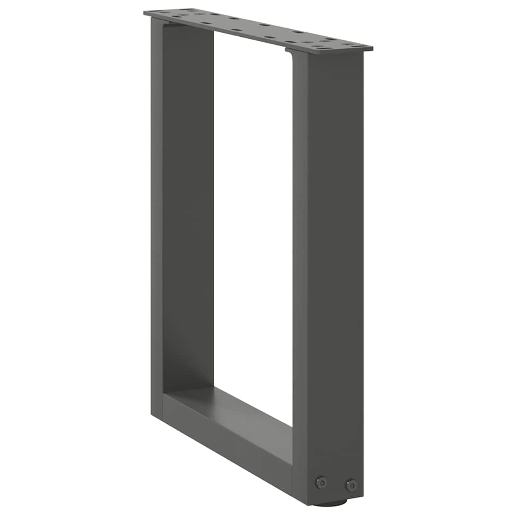 Kavos staliuko kojelės, 2 vnt., antracito spalvos, 28x(42 - 43) cm, plienas - Namų Idėja