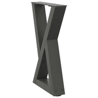 Kavos staliuko kojelės, 2 vnt., antracito spalvos, 28x(42 - 43,3) cm, plienas - Namų Idėja