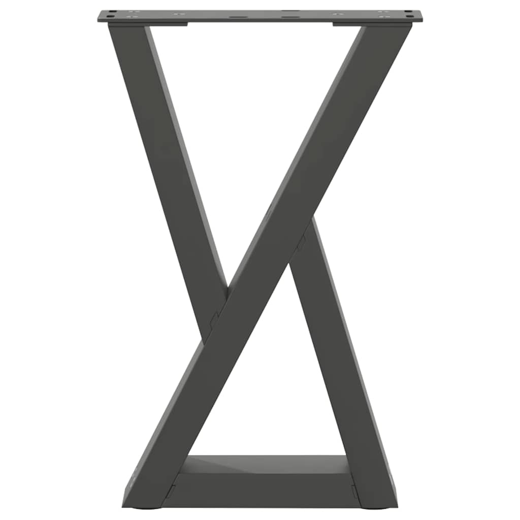 Kavos staliuko kojelės, 2 vnt., antracito spalvos, 28x(42 - 43,3) cm, plienas - Namų Idėja