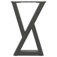 Kavos staliuko kojelės, 2 vnt., antracito spalvos, 28x(42 - 43,3) cm, plienas - Namų Idėja