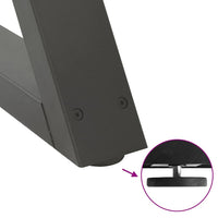 Kavos staliuko kojelės, 2 vnt., antracito spalvos, 28x(42 - 43,3) cm, plienas - Namų Idėja