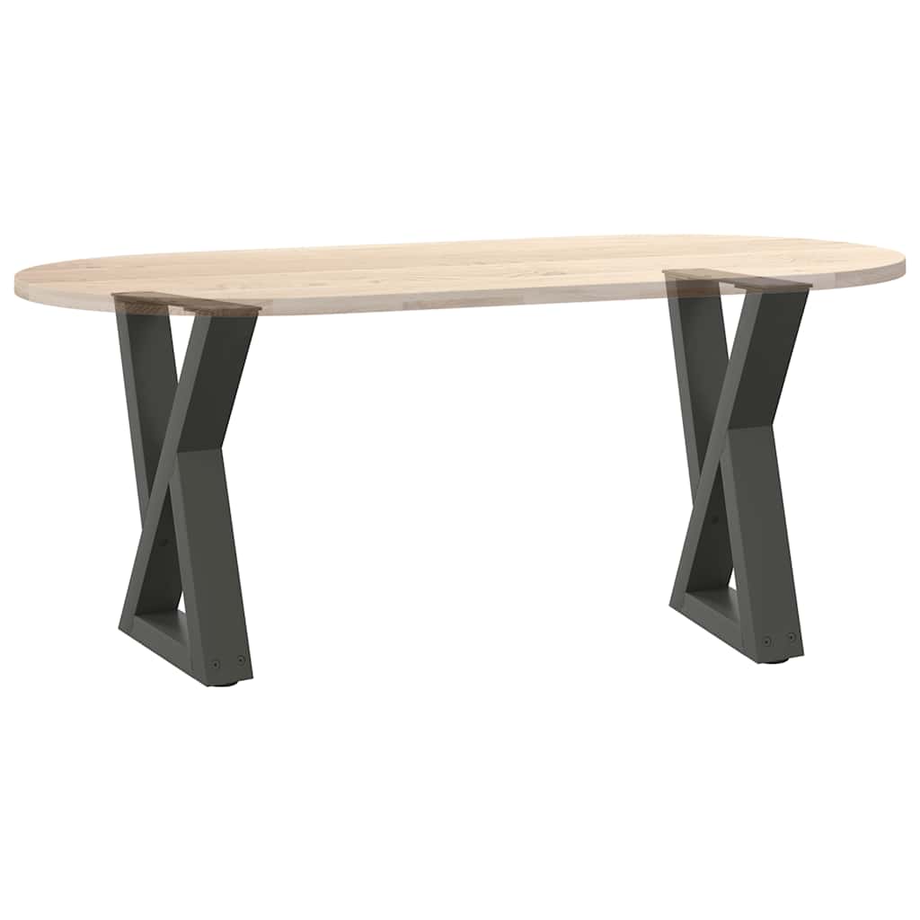 Kavos staliuko kojelės, 2 vnt., antracito spalvos, 28x(42 - 43,3) cm, plienas - Namų Idėja