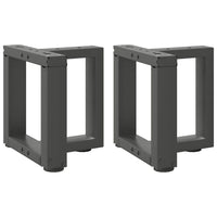 Kavos staliuko kojelės, 2 vnt., antracito spalvos, 30x25x(30 - 31) cm, plienas - Namų Idėja