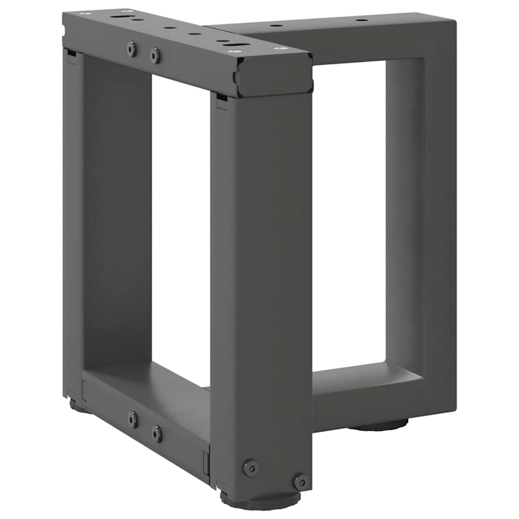 Kavos staliuko kojelės, 2 vnt., antracito spalvos, 30x25x(30 - 31) cm, plienas - Namų Idėja