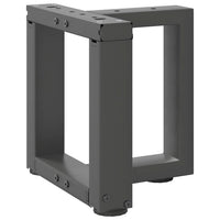 Kavos staliuko kojelės, 2 vnt., antracito spalvos, 30x25x(30 - 31) cm, plienas - Namų Idėja