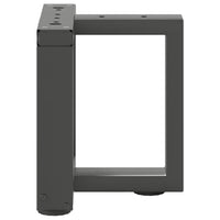 Kavos staliuko kojelės, 2 vnt., antracito spalvos, 30x25x(30 - 31) cm, plienas - Namų Idėja
