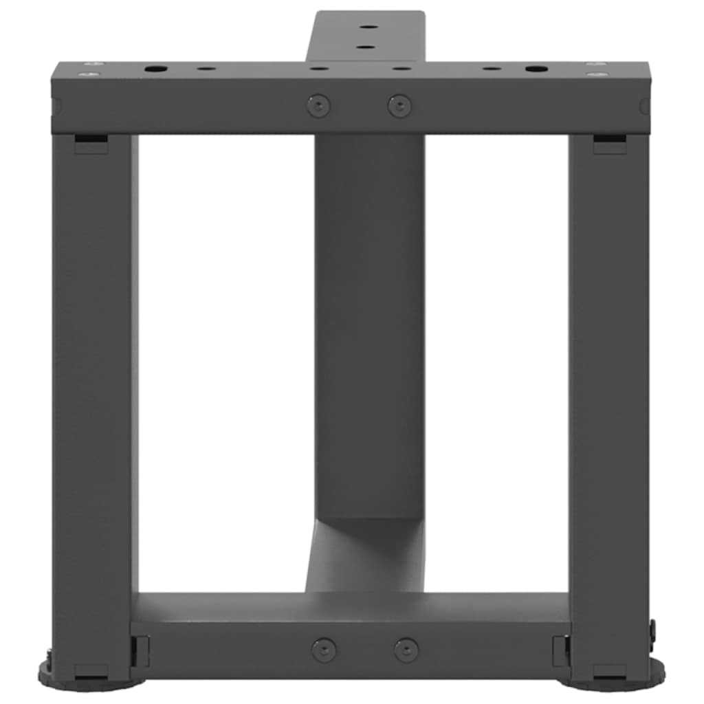 Kavos staliuko kojelės, 2 vnt., antracito spalvos, 30x25x(30 - 31) cm, plienas - Namų Idėja
