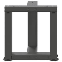 Kavos staliuko kojelės, 2 vnt., antracito spalvos, 30x25x(30 - 31) cm, plienas - Namų Idėja
