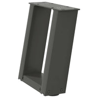 Kavos staliuko kojelės, 2 vnt., antracito spalvos, 30x(30 - 31) cm, plienas - Namų Idėja