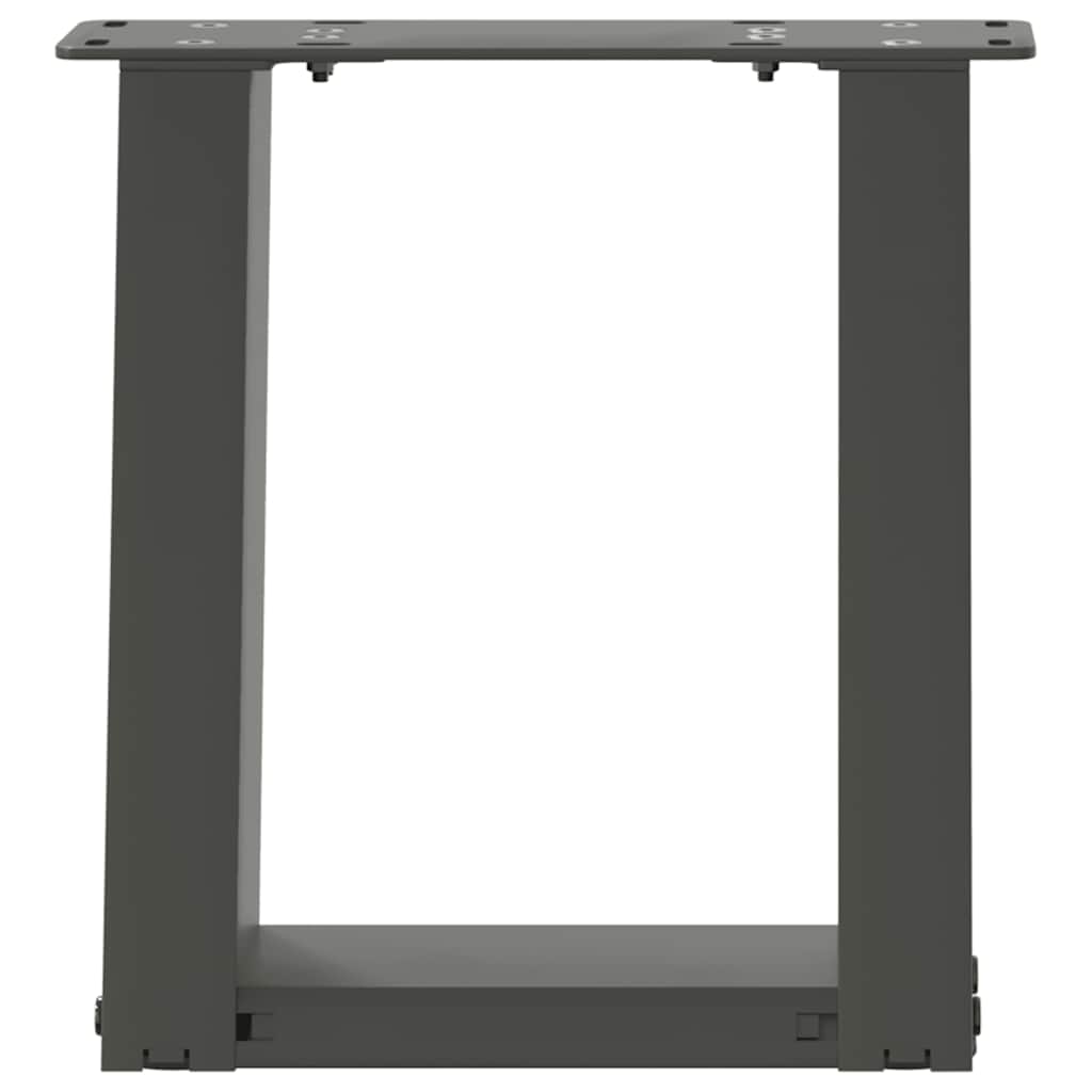 Kavos staliuko kojelės, 2 vnt., antracito spalvos, 30x(30 - 31) cm, plienas - Namų Idėja