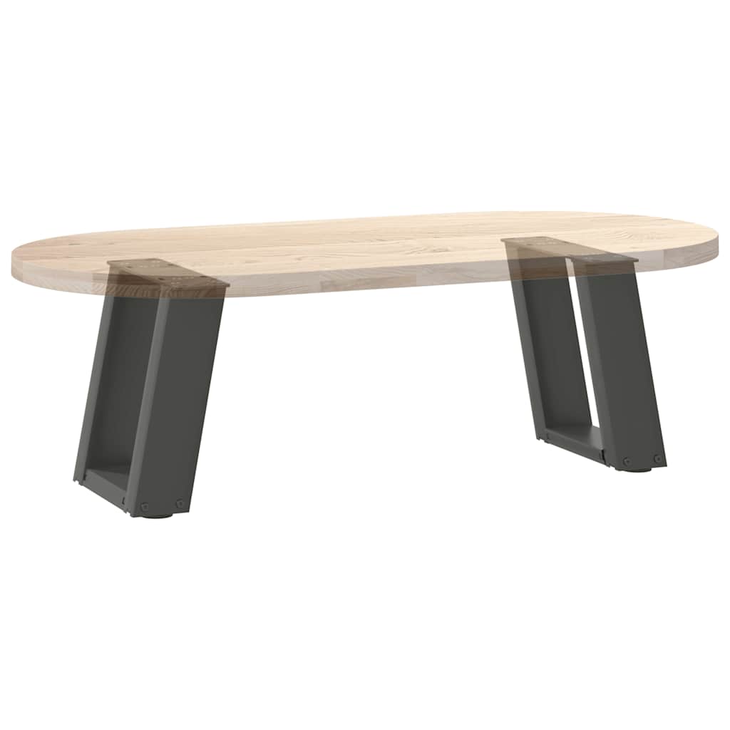 Kavos staliuko kojelės, 2 vnt., antracito spalvos, 30x(30 - 31) cm, plienas - Namų Idėja