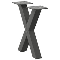 Kavos staliuko kojelės, 2 vnt., antracito spalvos, 37x(30 - 31) cm, plienas - Namų Idėja