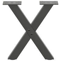 Kavos staliuko kojelės, 2 vnt., antracito spalvos, 37x(30 - 31) cm, plienas - Namų Idėja