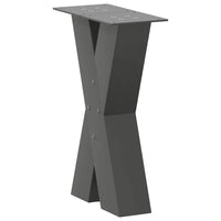 Kavos staliuko kojelės, 2 vnt., antracito spalvos, 38x(42 - 43) cm, plienas - Namų Idėja