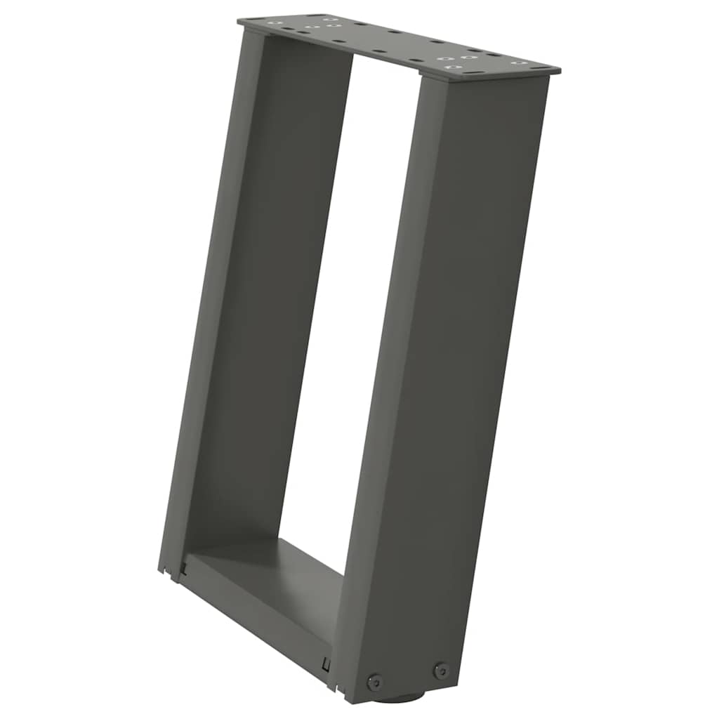 Kavos staliuko kojelės, 2 vnt., antracito spalvos, 38x(42 - 43) cm, plienas - Namų Idėja