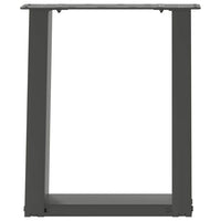 Kavos staliuko kojelės, 2 vnt., antracito spalvos, 38x(42 - 43) cm, plienas - Namų Idėja