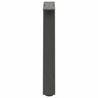 Kavos staliuko kojelės, 2 vnt., antracito spalvos, 38x(42 - 43) cm, plienas - Namų Idėja