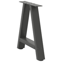 Kavos staliuko kojelės, 2 vnt., antracito spalvos, 38x(42 - 43) cm, plienas - Namų Idėja