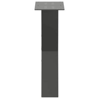 Kavos staliuko kojelės, 2 vnt., antracito spalvos, 38x(42 - 43) cm, plienas - Namų Idėja