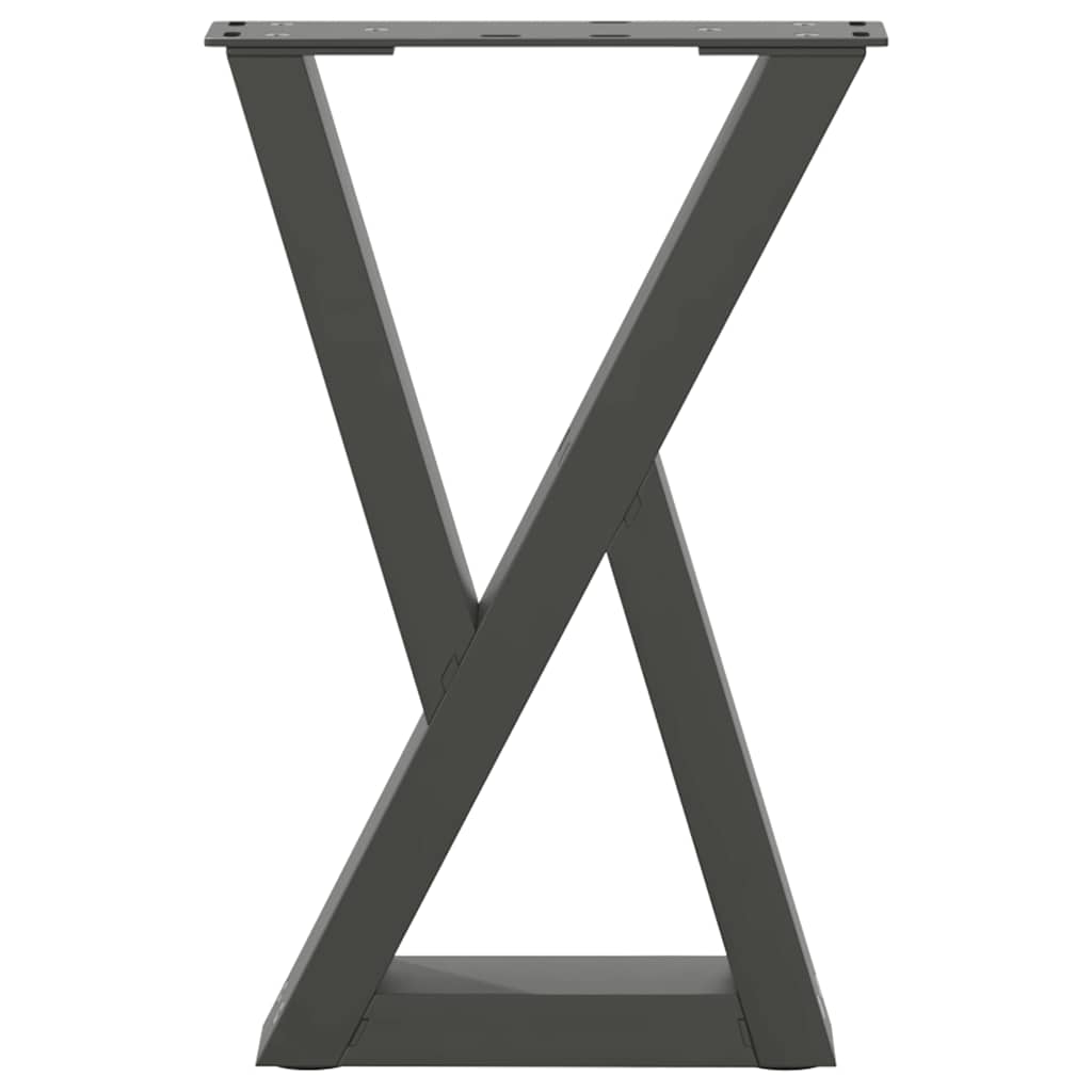 Kavos staliuko kojelės, 2 vnt., antracito spalvos, 38x(42 - 43,3) cm, plienas - Namų Idėja