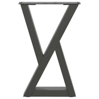 Kavos staliuko kojelės, 2 vnt., antracito spalvos, 38x(42 - 43,3) cm, plienas - Namų Idėja