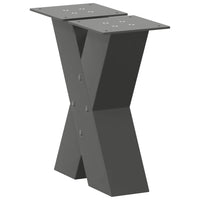 Kavos staliuko kojelės, 2 vnt., antracito spalvos, 40x(30 - 31) cm, plienas - Namų Idėja