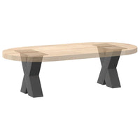 Kavos staliuko kojelės, 2 vnt., antracito spalvos, 40x(30 - 31) cm, plienas - Namų Idėja
