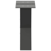 Kavos staliuko kojelės, 2 vnt., antracito spalvos, 40x(30 - 31) cm, plienas - Namų Idėja