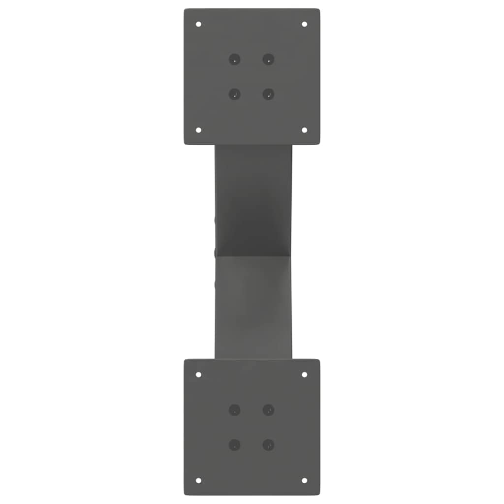 Kavos staliuko kojelės, 2 vnt., antracito spalvos, 50x(30 - 31) cm, plienas - Namų Idėja