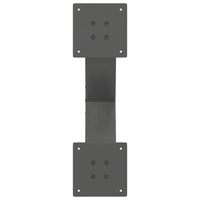 Kavos staliuko kojelės, 2 vnt., antracito spalvos, 50x(30 - 31) cm, plienas - Namų Idėja