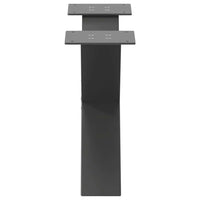 Kavos staliuko kojelės, 2 vnt., antracito spalvos, 50x(30 - 31) cm, plienas - Namų Idėja